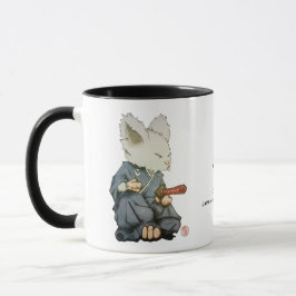 Ratón del samurai en la taza de Tatehiza