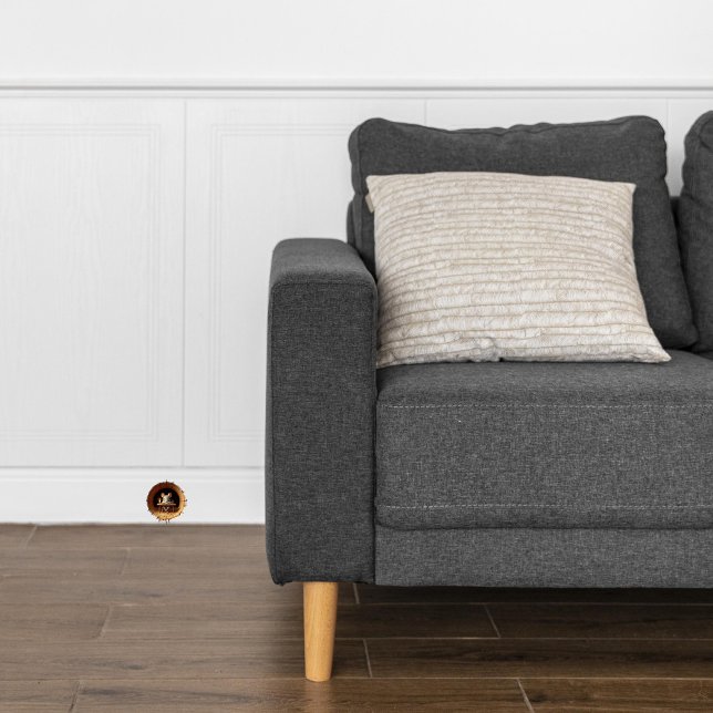 Ratón en la casa - pegatina de tablero de falda (Mouse hole in skirting board sticker)