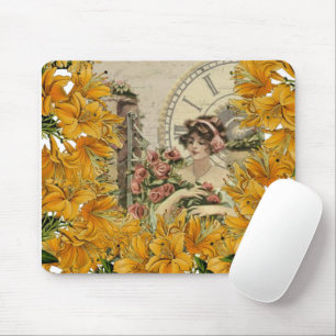 Ratón Floral Victoriana Mujer Mouse Pad! Alfombrilla de 