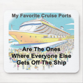 Ratón Mis Puertos de Crucero Favoritos - ALFOMBRILLA DE 