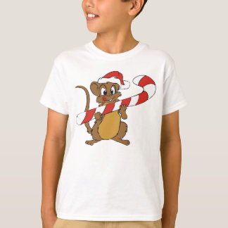 Ratón navidad Con Una Camisa De Candy