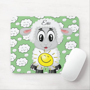Ratón Oveja Sun Nubes Green Mouse Pad! Alfombrilla de ra