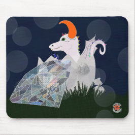 Ratón Piedras preciosas y dragones Alfombrilla de abril