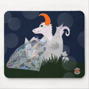 Ratón Piedras preciosas y dragones Alfombrilla de abril