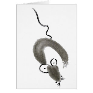 Ratón, Sumi-e