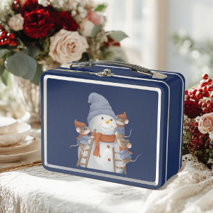 Ratones divertidos decoran un Metal Lunchbo de nie