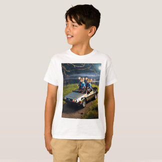 Ratones vestidos de vuelta a la futura camiseta de