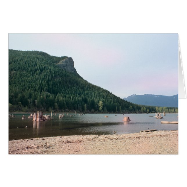 Rattlesnake Lake, tarjeta Washington Blank (Anverso (Horizontal))