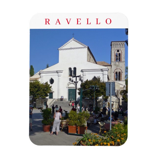 Ravello iglesia con imán de nevera (Vertical)