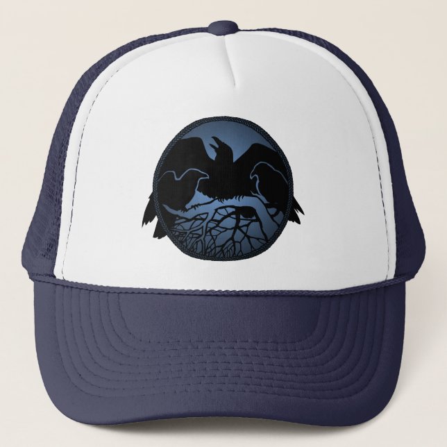 Raven Art Cap Wild Bird Crow Gorras Raven Regalos (Anverso)