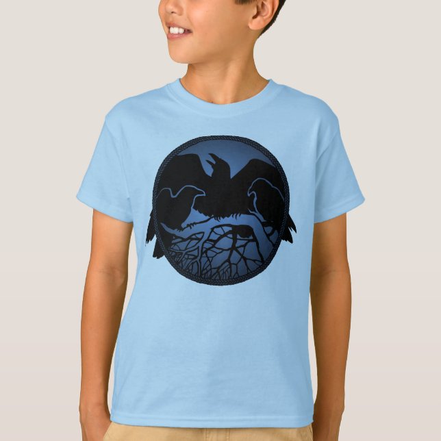 Raven Camisetas del niño/camiseta del chico de art (Anverso)