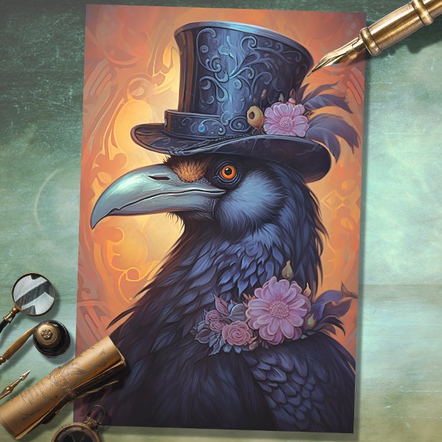 Raven con papel de deshielo de Hat 3 superior (Subido por el creador)