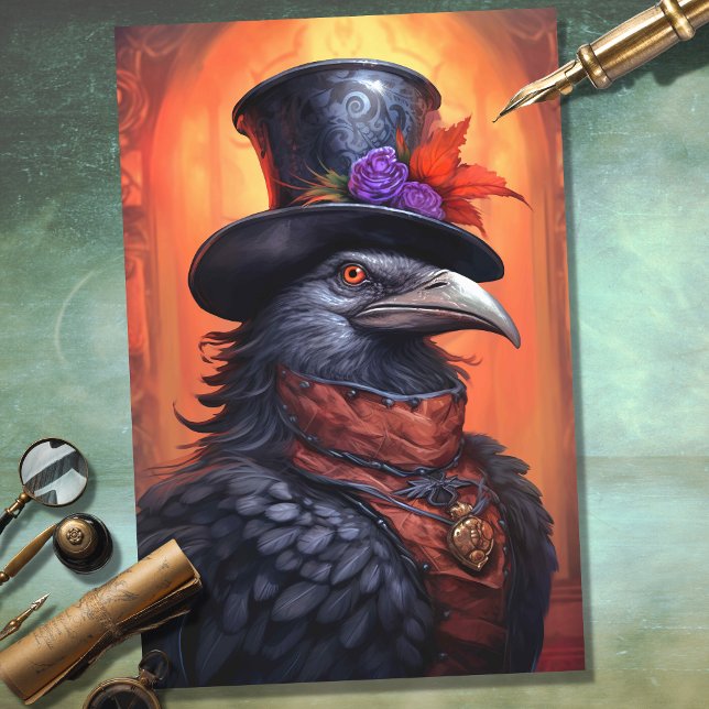 Raven con papel de desvanecimiento de Hat 2 superi (Subido por el creador)