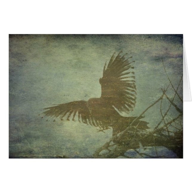 Raven de la poesía de Poe (Anverso (Horizontal))