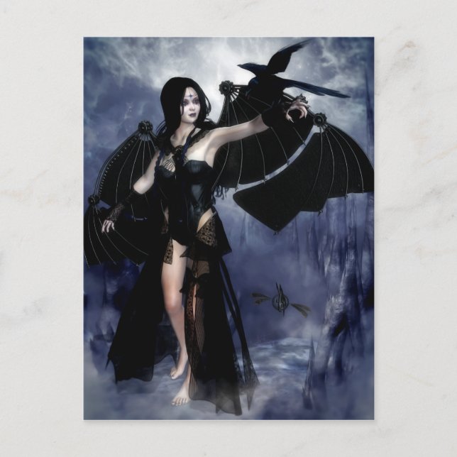 Raven de la postal nocturna (Anverso)