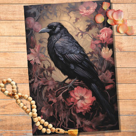 Raven en flores papel de 3 desahucios