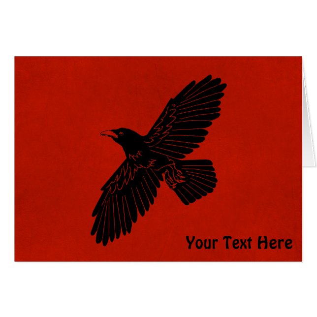 Raven en rojo (Anverso (Horizontal))