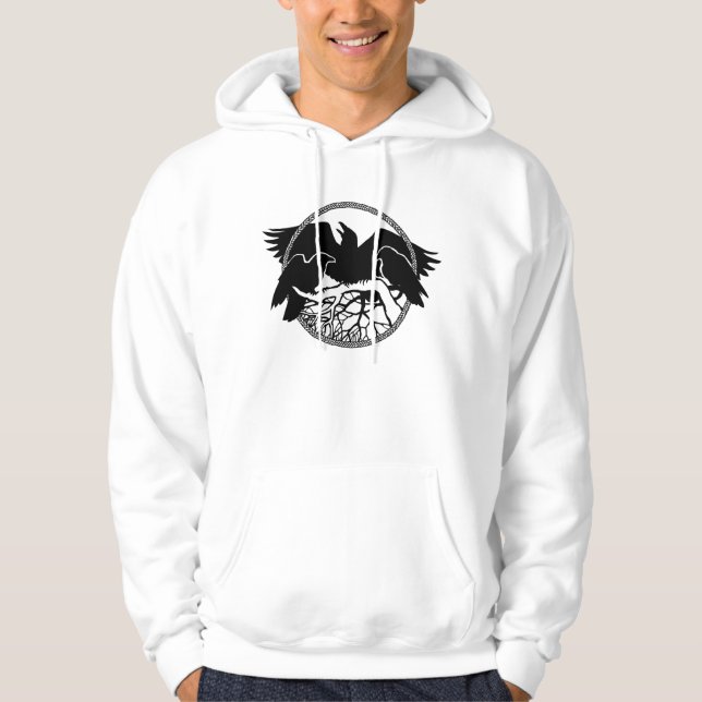 Raven Hoodie Camisas sudaderas de arte de cuerdas  (Anverso)