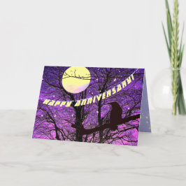Raven, Luna, Sol, Estrellas, Tarjeta de Aniversari