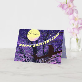 Raven, Luna, Sol, Estrellas, Tarjeta de Aniversari