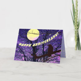 Raven, Luna, Sol, Estrellas, Tarjeta de Aniversari