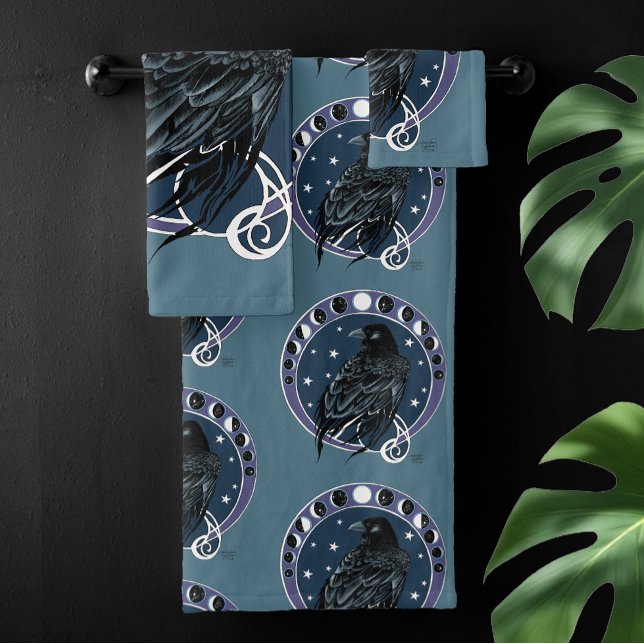 Raven Moon Phases Stars Blue (Subido por el creador)