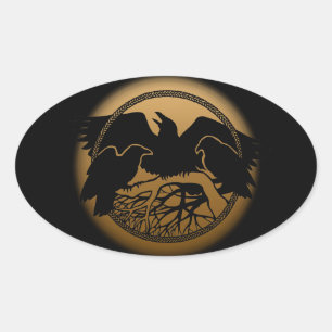 Raven Pegatinas Pegatinas de arte nativos de vida