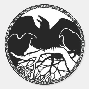 Raven Pegatinas Raven Regalos Raven Crow Pegatinas