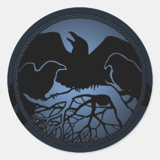 Raven Pegatinas Raven Regalos Raven Crow Pegatinas