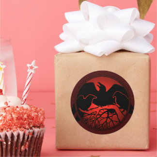Raven Pegatinas Raven Regalos Raven Crow Pegatinas