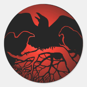 Raven Pegatinas Raven Regalos Raven Crow Pegatinas