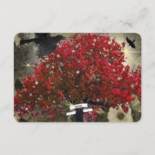 Raven Red Tree Tree Tree Gothic RSVP