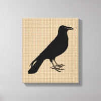 Raven sobre lienzo