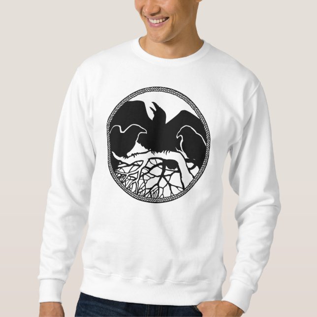 Raven Sweatshirt Unisex Raven Camisetas de arte na (Anverso)