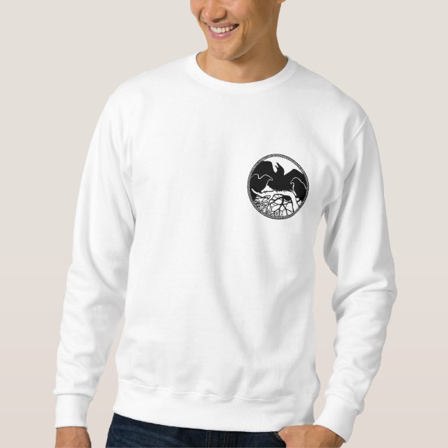 Raven Sweatshirt Unisex Raven Camisetas de arte na (Anverso)