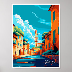 Ravenna Italia Ilustracion de Viajes de Arte