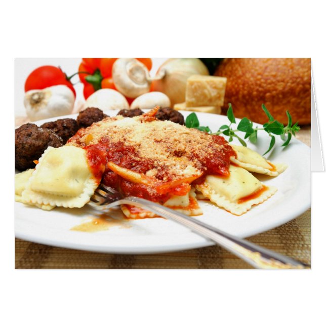 Ravioli Y Carne (Anverso (Horizontal))