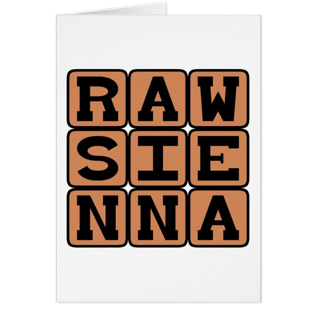 Raw Sienna, color (Frente)