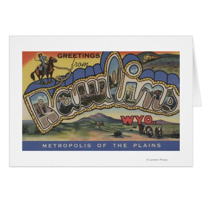 Rawlins, Wyoming - Escenas de letras grandes (Anverso (Horizontal))