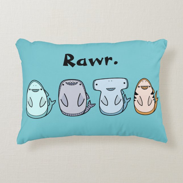 Rawr: Almohada del tiburón (Anverso)