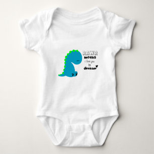 Rawr significa que te amo con camisa DINOSAUR