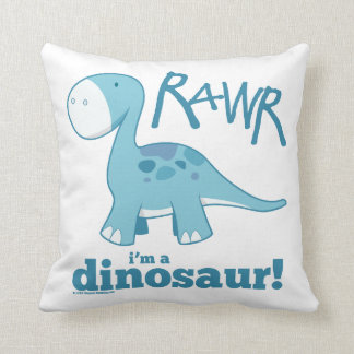 RAWR soy un Cojín decorativo del dinosaurio