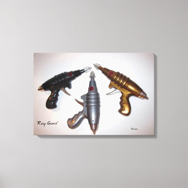 Ray Guns Art sobre lienzo (Anverso)