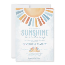 Ray of Sunshine Baby Shower Invitación