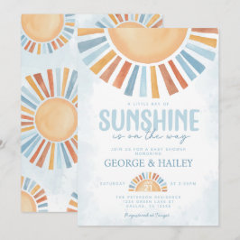Ray of Sunshine Baby Shower Invitación