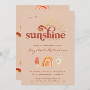 Ray of Sunshine   Invitación de Boho Baby Shower