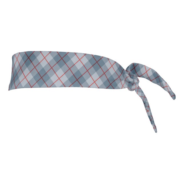 Raya Azul-Roja de la tela escocesa diagonal (Girar 90)