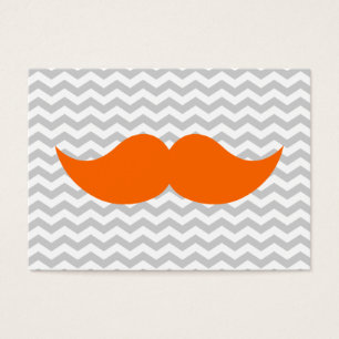 Raya gris de Chevron del bigote anaranjado