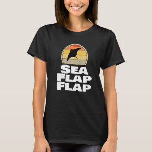 Raya marina flap flap manta camiseta raya
