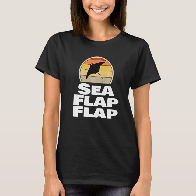Raya marina flap flap manta camiseta raya (Anverso)